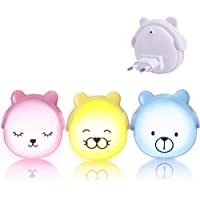Brunoko luz nocturna infantil enchufe con Sensor de Luz Automático - luz quitamiedos infantil enchufe Pared - luz bebe…